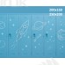 Tło fotograficzne – Niebieskie szafki szkolne z motywem kosmosu | 3668